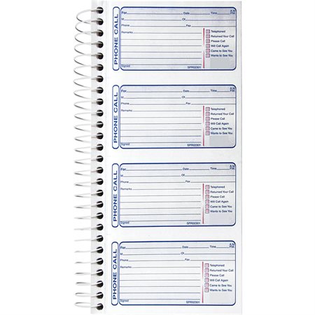 Carbonless Telephone Message Book