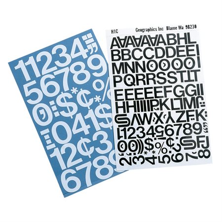 Geosign Vinyl Letters and Numbers