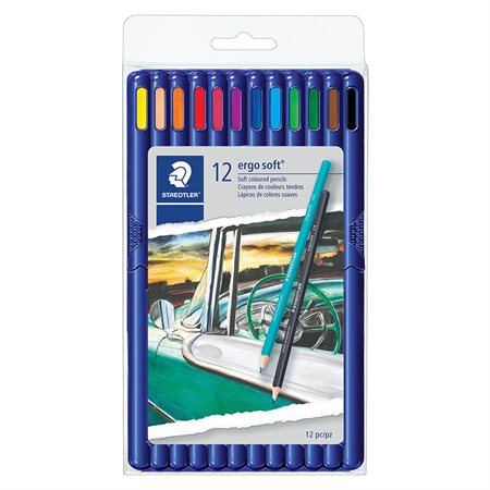 Crayons de couleur triangulaires en bois ergo soft® 157