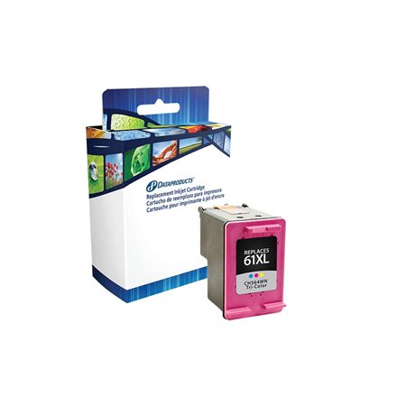 Remanufactured High Yield Ink Jet Cartridge (Alternative to HP 61XL)