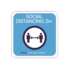 Social Distancing Stickers