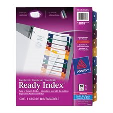 Ready Index® Translucent Dividers