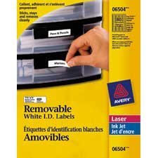 Removable I.D. labels