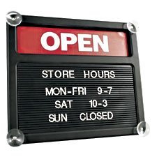 Open / Closed letter board