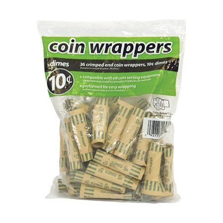 Rouleaux en papier pour pièces de monnaie