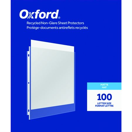 Recycled Non-Glare Sheet Protectors